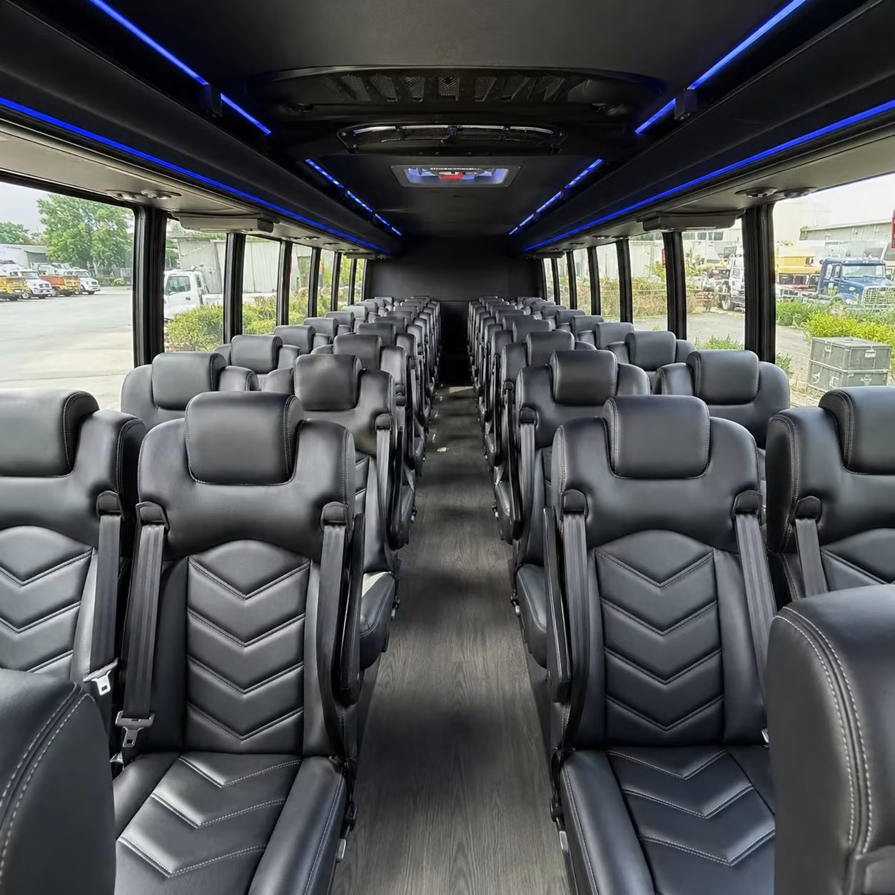 28 passenger minibus inside