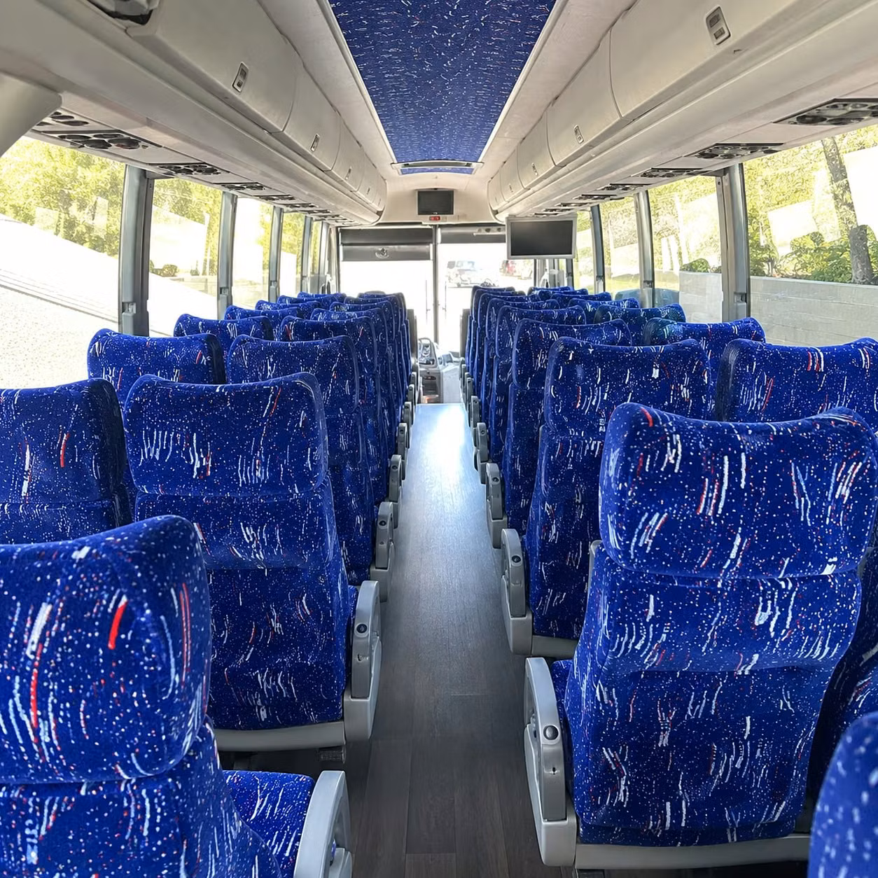 missouri city charter bus rental interior